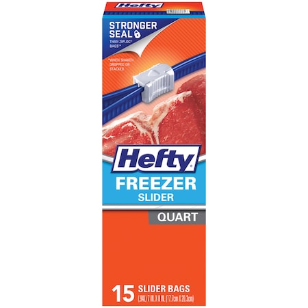 Hefty Hefty 1 qt Freezer Bag 15 pk R8-2216